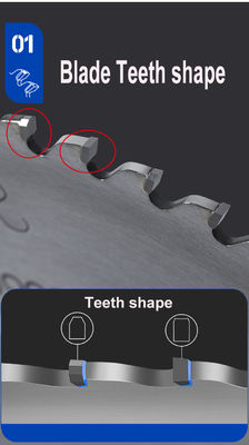 TCT Carbide Teeth Circular Saw Blade per il taglio di alluminio professionale e versatile
