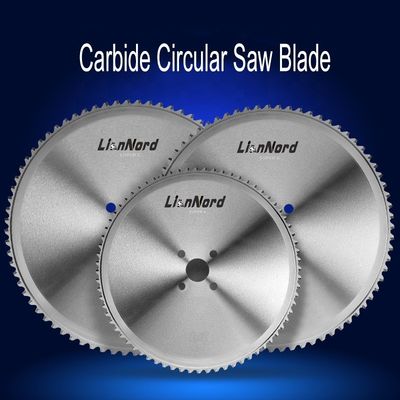 Punti di carburo Lama di sega da taglio metallo per acciaio inossidabile Ti-rivestito 285mm BS BW denti