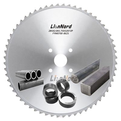 Lametta di sega circolare a carburo di tungsteno 54-120 denti 285*1,75*32 mm per acciaio inossidabile