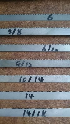 Lama di sega per taglio metallo spessore 0,6 mm e 14/18 denti per pollice per varie applicazioni