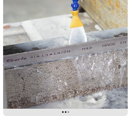 Seghe a fascia di taglio metallo CNC intelligenti con potenza motoria di 4kw e dimensione della lama di 4400*34mm