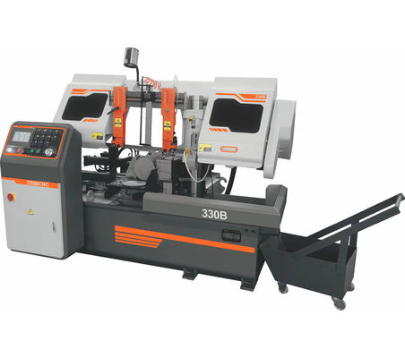 Macchina di segatura automatica a banda di taglio del metallo CNC per barre e tubi in acciaio a motore potente