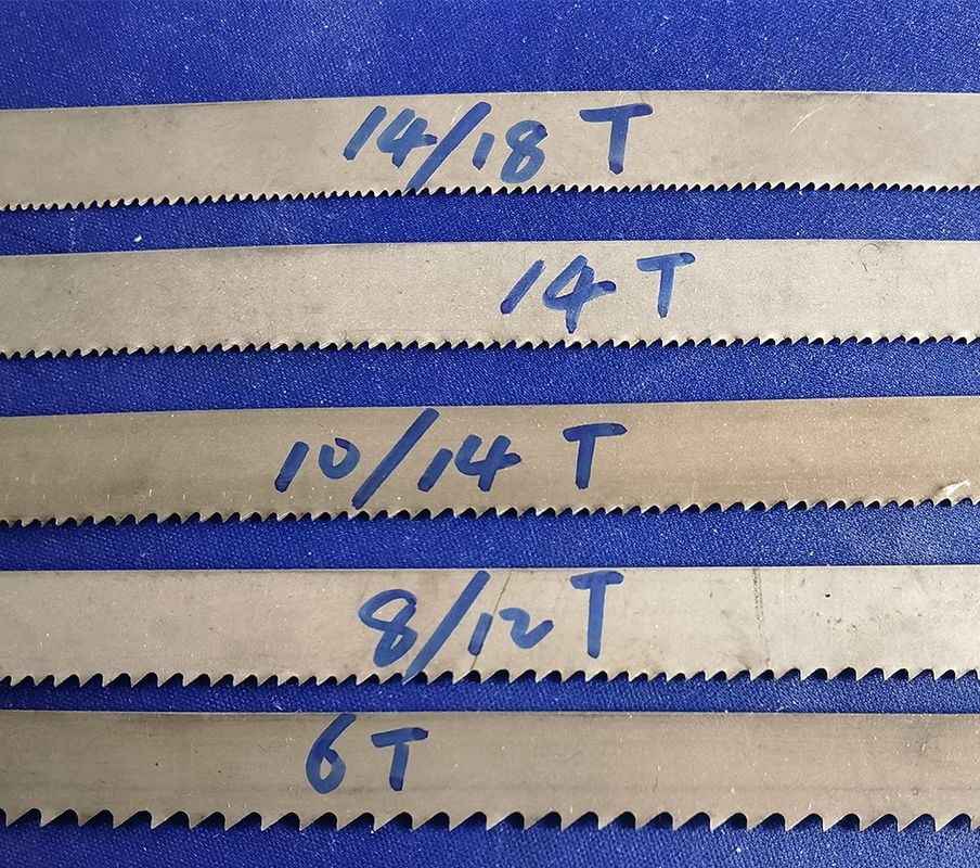 Bi-Metal Band Saw Blade per il taglio di vari metalli 14/18 Forma dei denti Lunghezza personalizzata